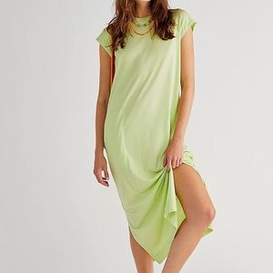 Free people all day long midi t shirt dress